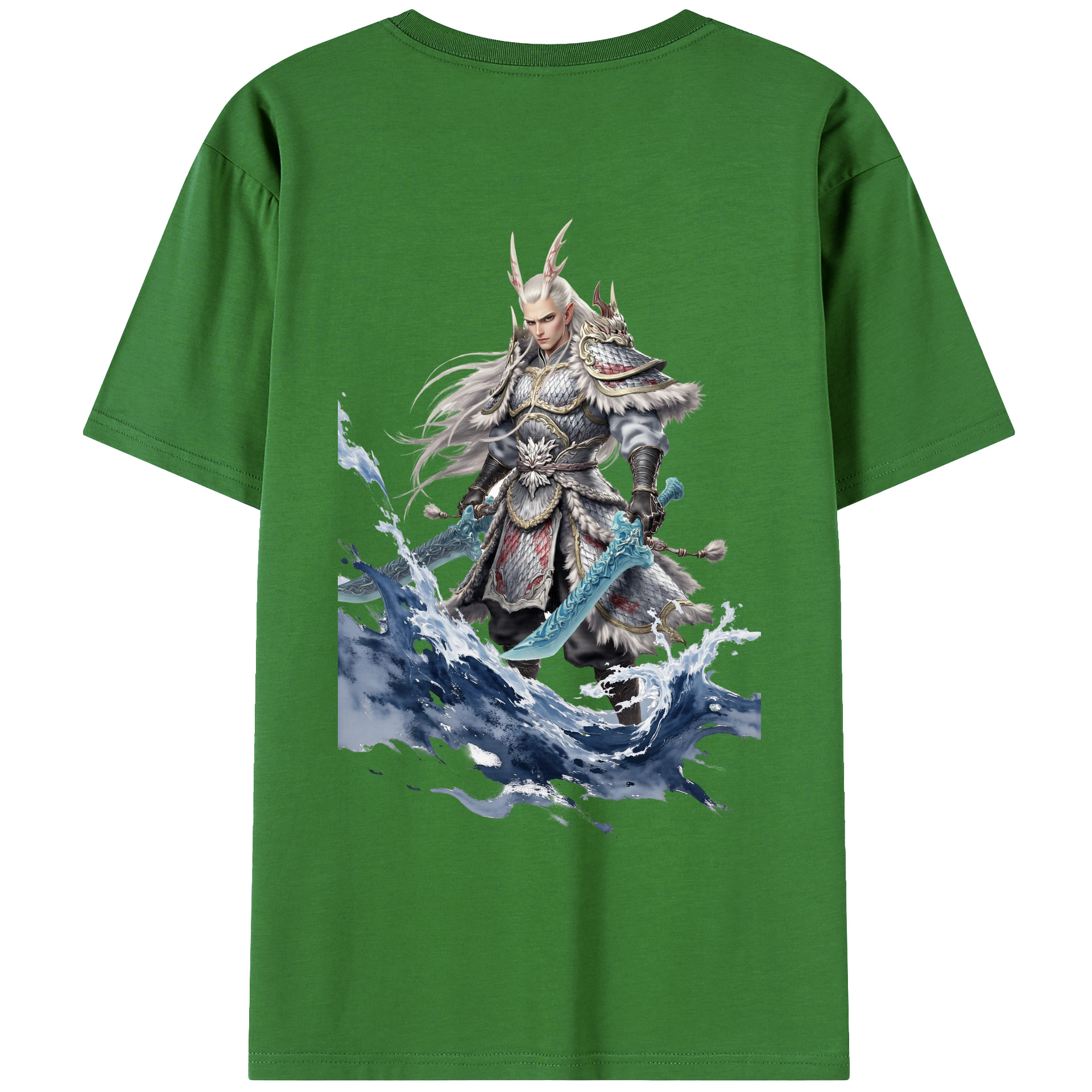 （画像用） Ne Zha 2 ナタ 魔童の大暴れ レディース半袖Tシャツ(バックプリント)